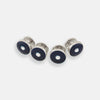 View 1 of product Navy Gemstone Circle Dress Studs