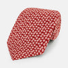 View 1 of product Red Flower-Patterned Printed Silk Tie