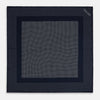 Navy and White Dot Silk Pocket Square