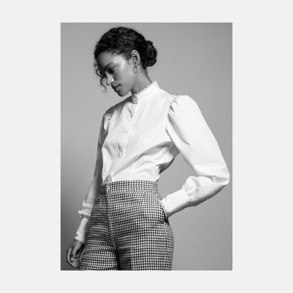 Turnbull and The Deck White Cotton Expressionist Shirt