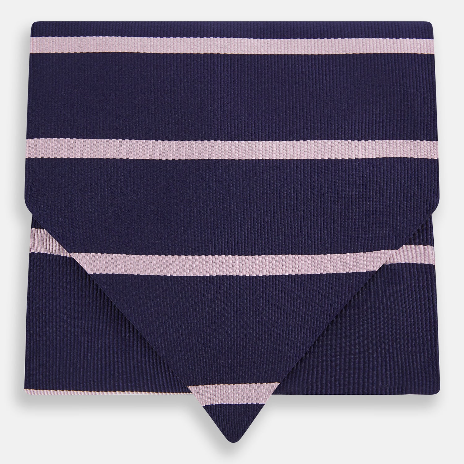 View 1 of product Pink Stripe and Navy Silk Cravat