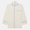 View 5 of product Cream Pattern Cotton Blend Quin Pyjama Set