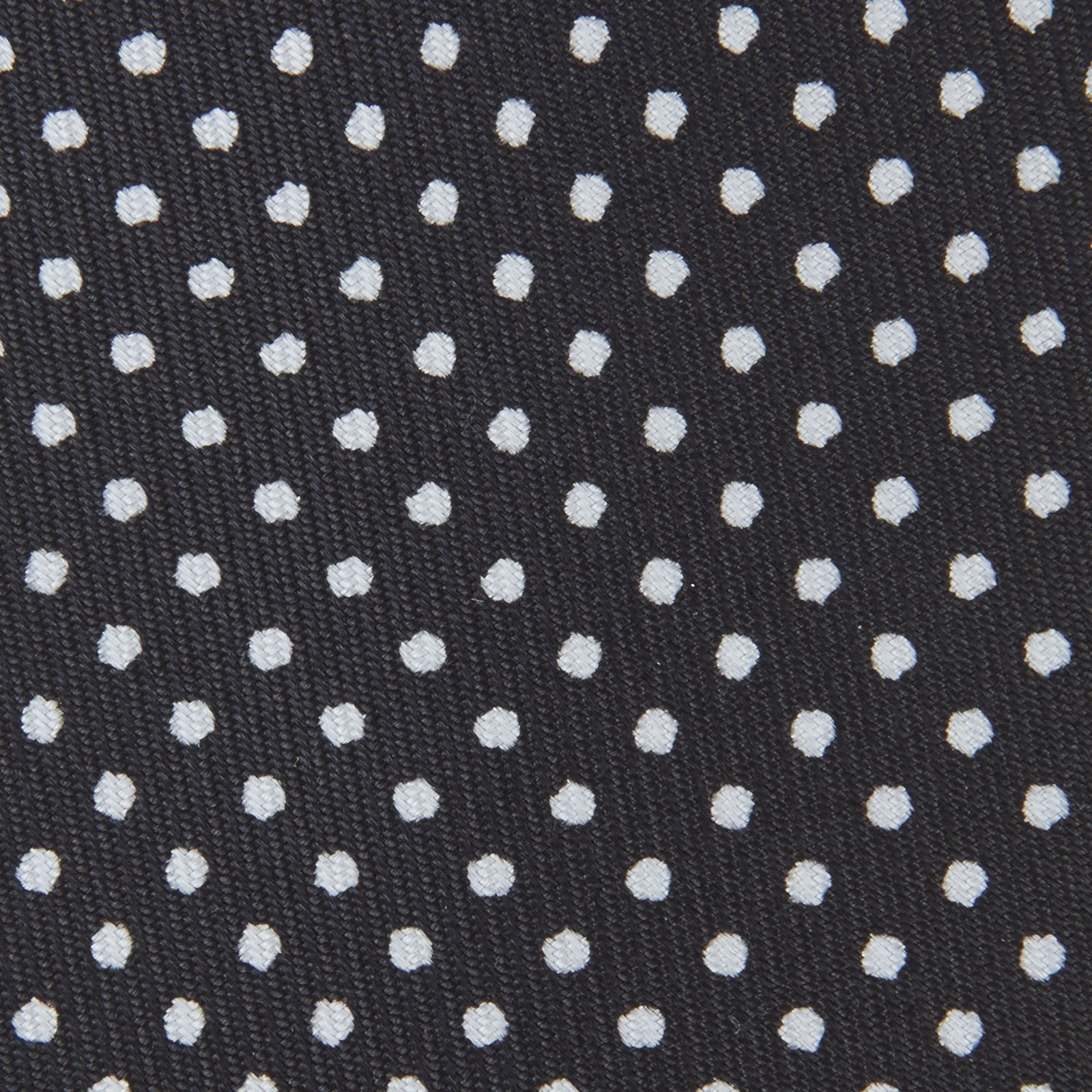 View 3 of product Black and White Spot Printed Silk Tie