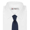 View 2 of product Navy Plain Woven Grenadine Silk Tie
