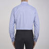 View 3 of product Blue Hairline Stripe Shirt with T&A Collar and 3-Button Cuffs