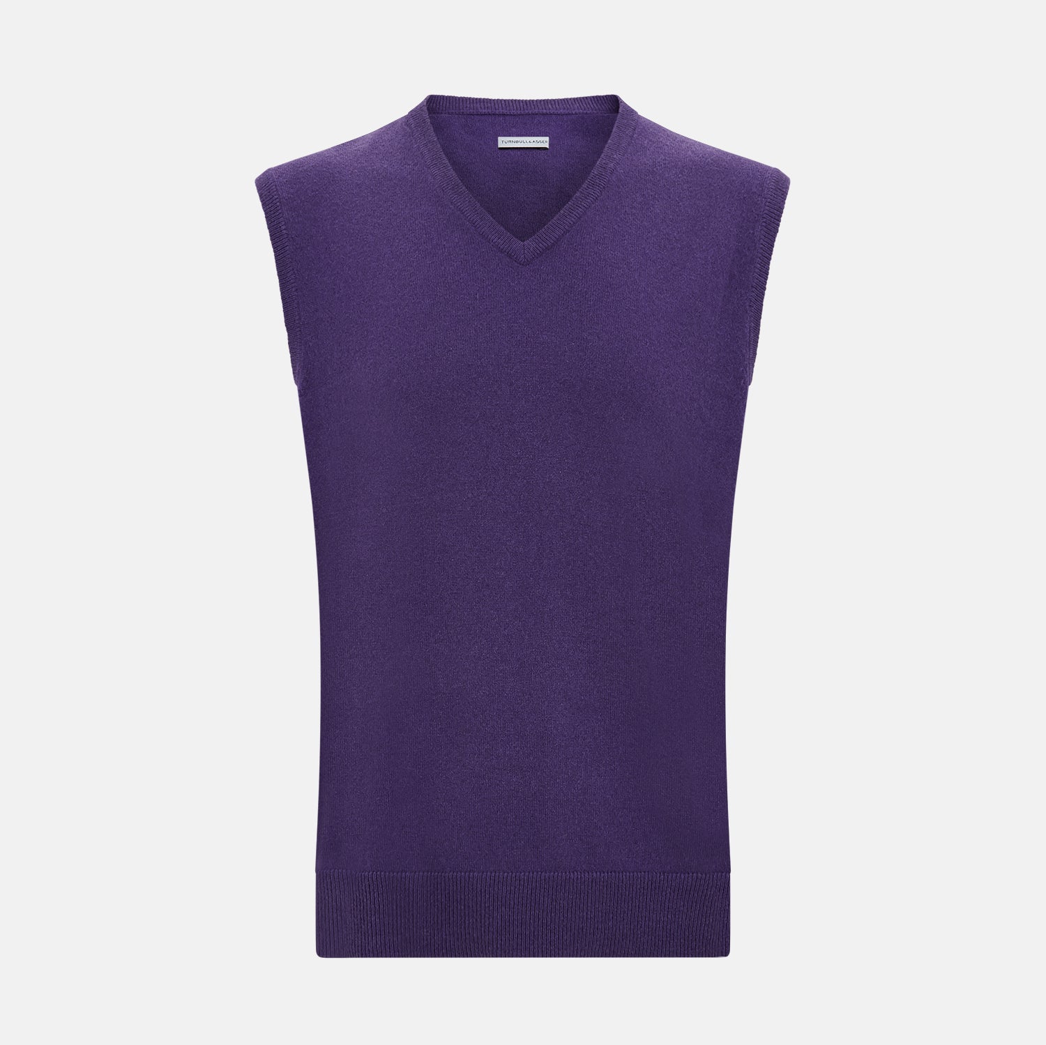 View 1 of product Purple Cashmere V-Neck Vest