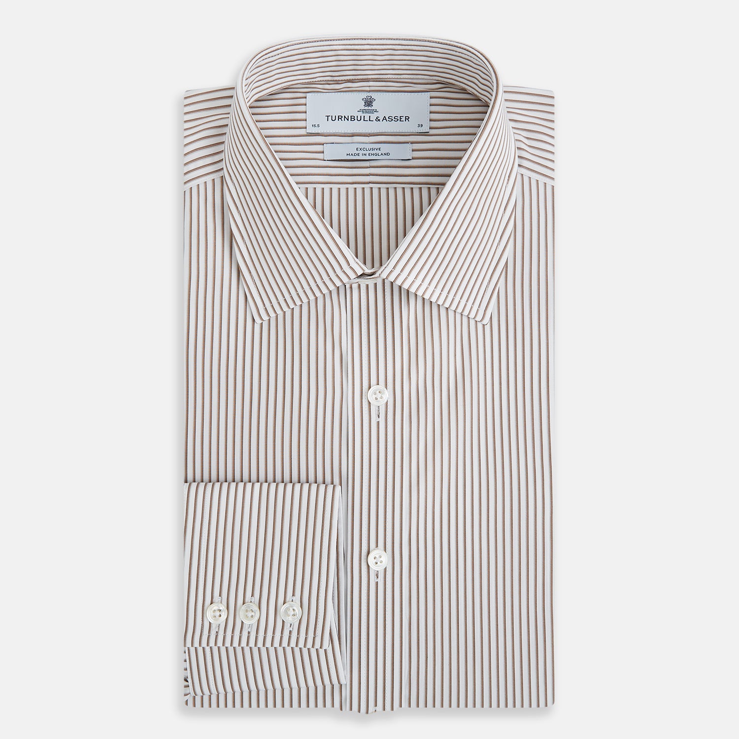 Coffee Shadow Stripe Mayfair Shirt