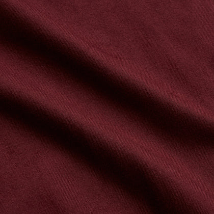 Burgundy Cotton-Cashmere Kimono Gown Image 3