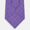View 3 of product Purple Dotted Check Pattern Printed Silk Tie