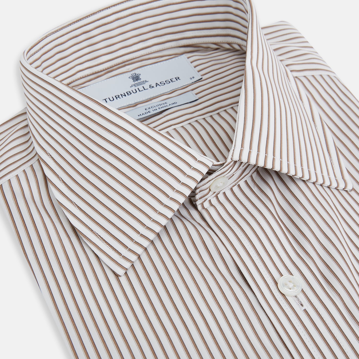 Coffee Shadow Stripe Mayfair Shirt