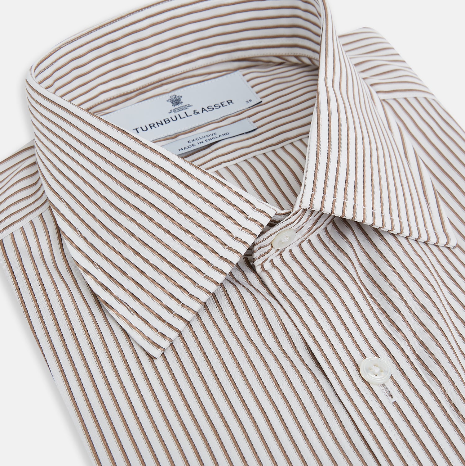 View 2 of product Coffee Shadow Stripe Mayfair Shirt