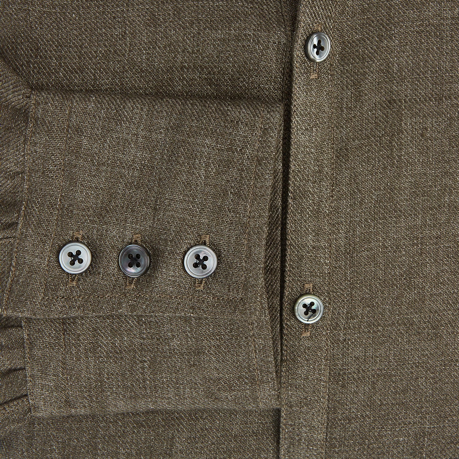 View 4 of product Olive Linen Windsor Shirt