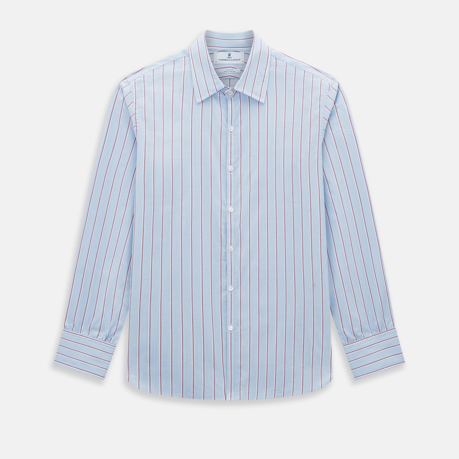 View 1 of product Blue and Burgundy Multi-Stripe Westminster Shirt