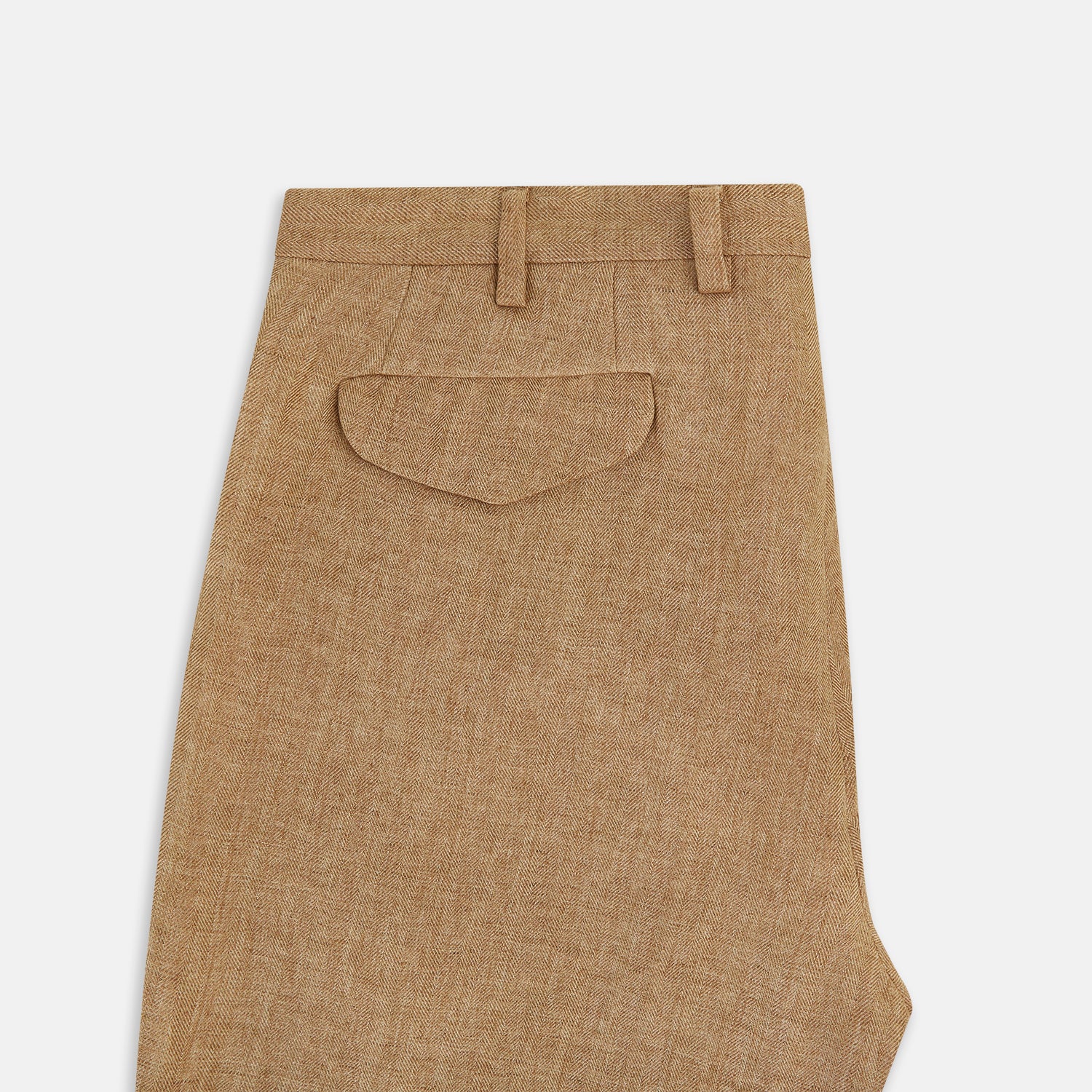View 5 of product Camel Striped Linen Edmund trousers