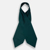 View 2 of product Turquoise and Forest Green Micro Dot Silk Cravat