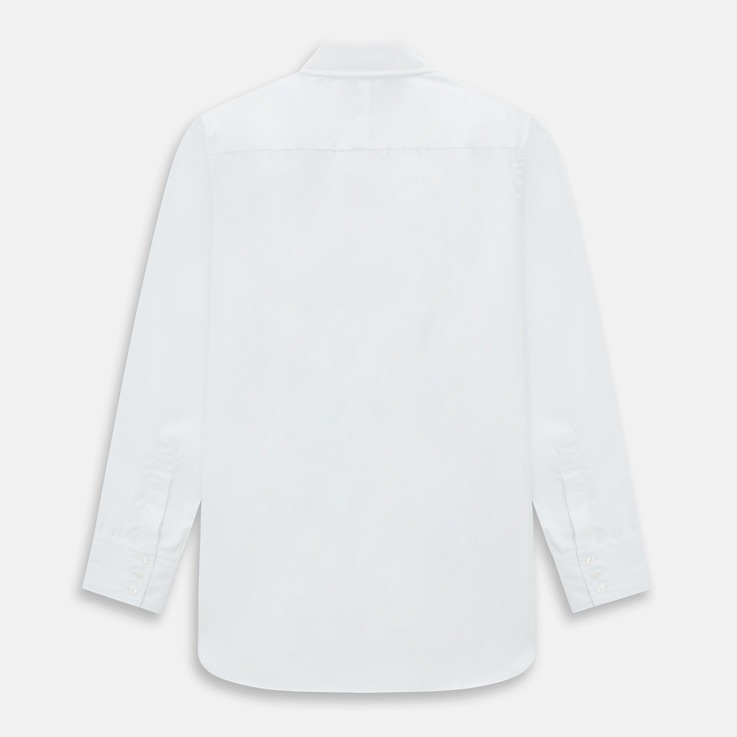 View 3 of product PLAIN WHITE WESTMINSTER SHIRT WITH TURNBULL COLLAR AND 3- BUTTON CUFFS
