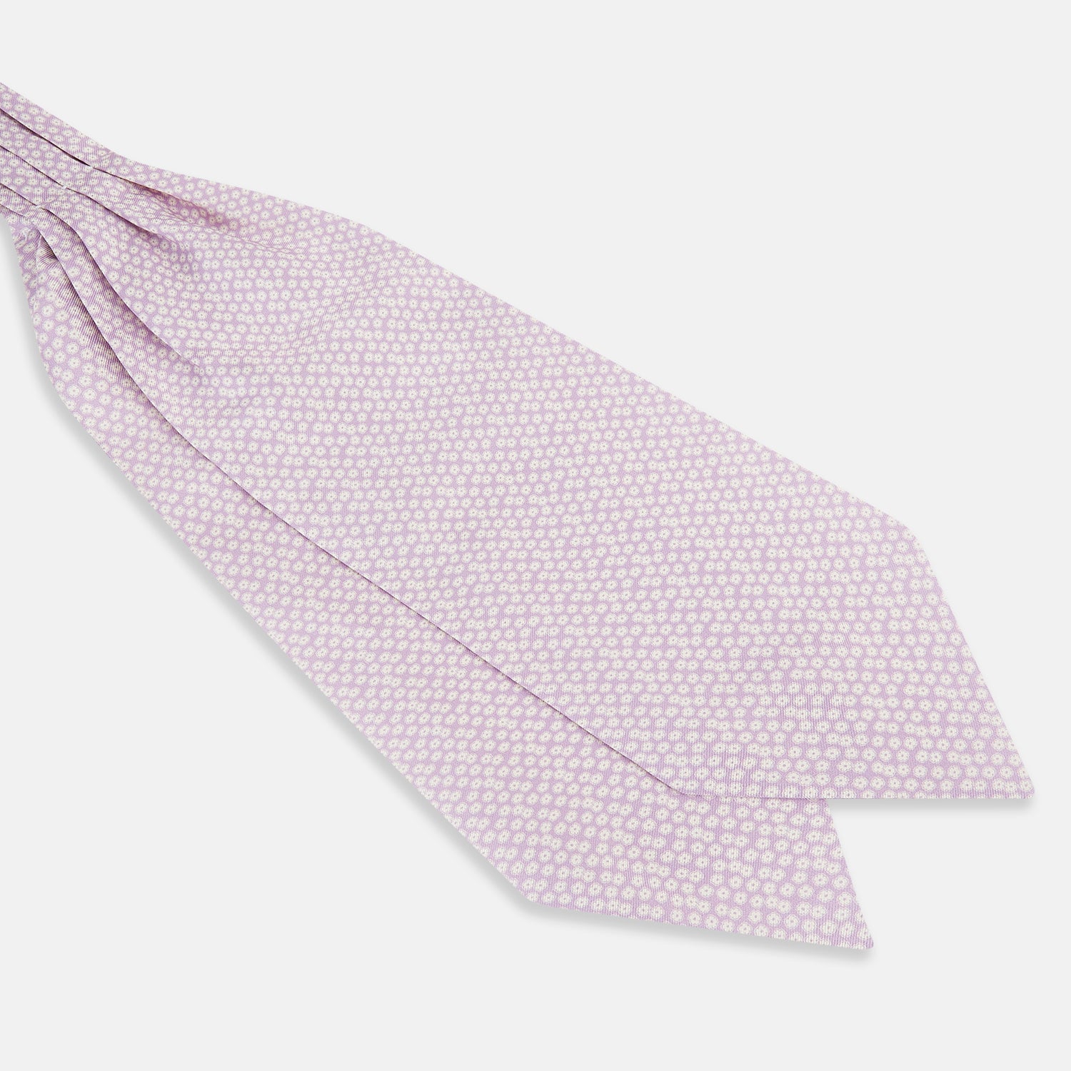 View 3 of product Lilac Flower Patterned Silk Cravat