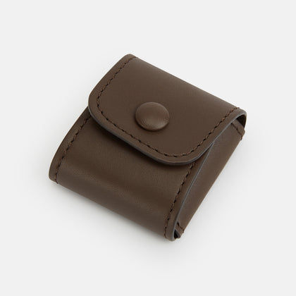 Dark Chocolate Leather Cufflinks Image 2