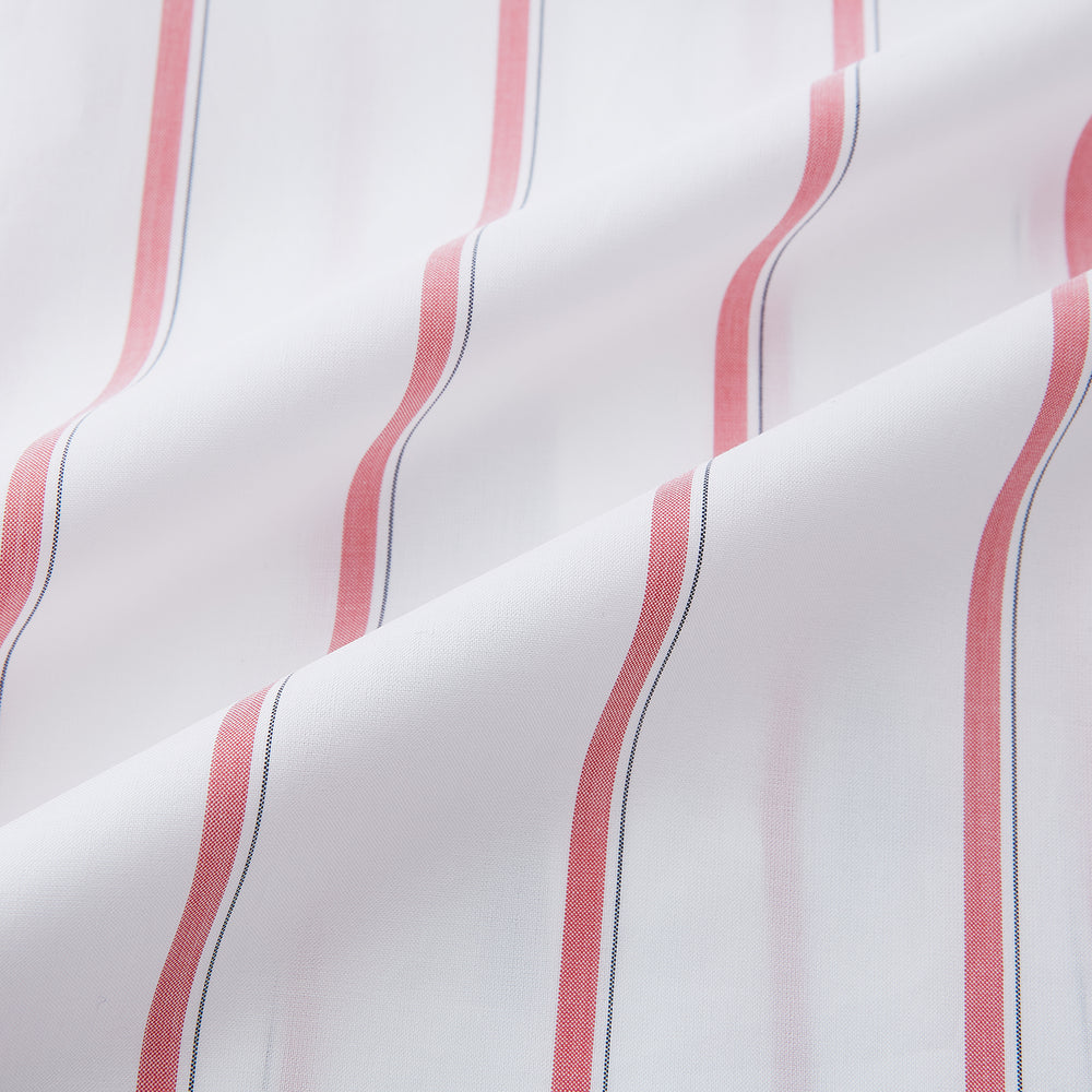 Coral Track Stripe Mayfair Shirt