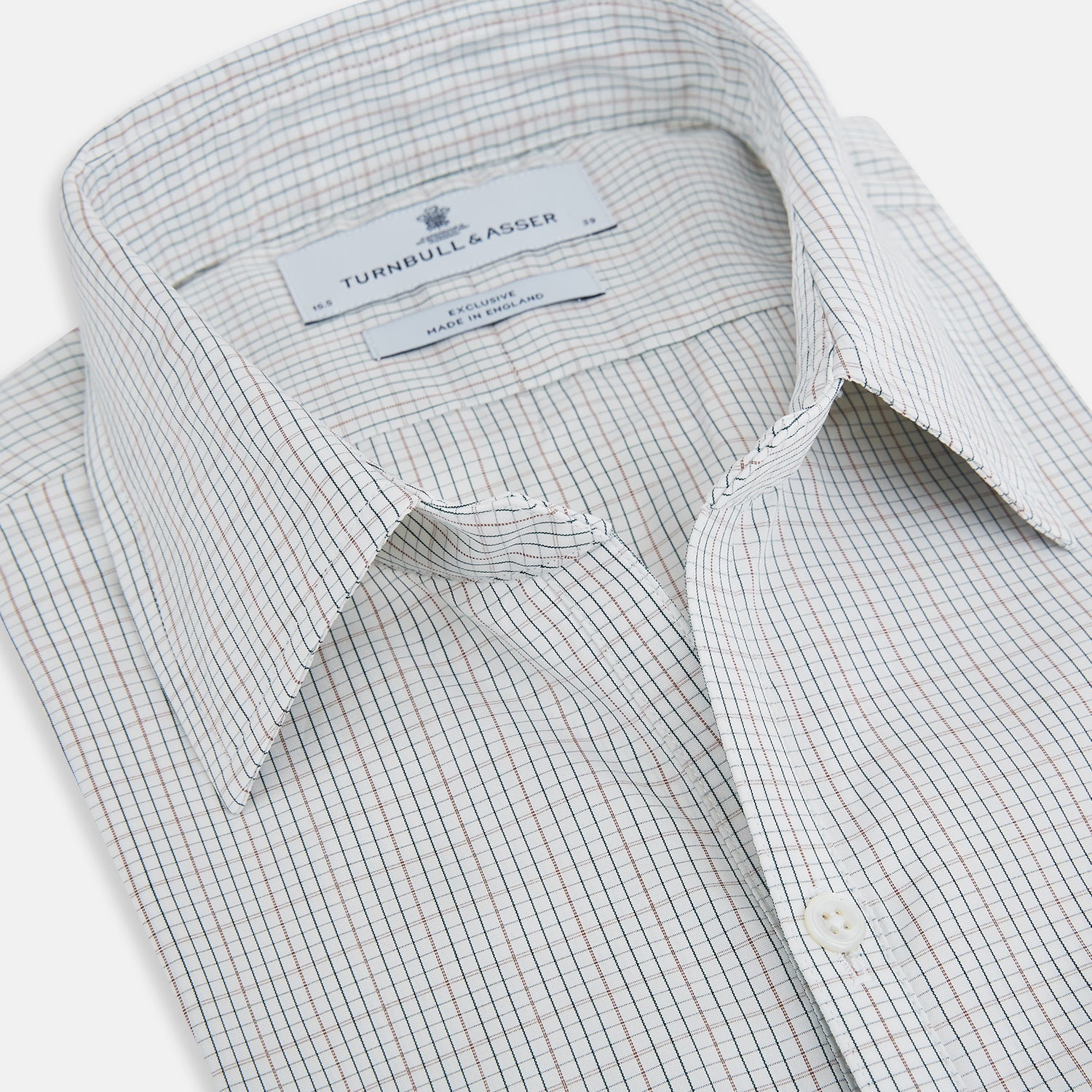 View 2 of product Forest Melange and Red Micro Check Windsor Shirt
