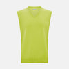 View 1 of product Lemon Green Cashmere V-Neck Vest