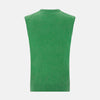 View 3 of product Fern Green Cashmere V-Neck Vest