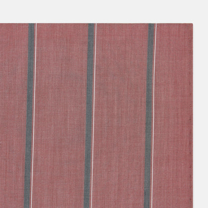 Red Track Stripe Hand-Rolled Handkerchief