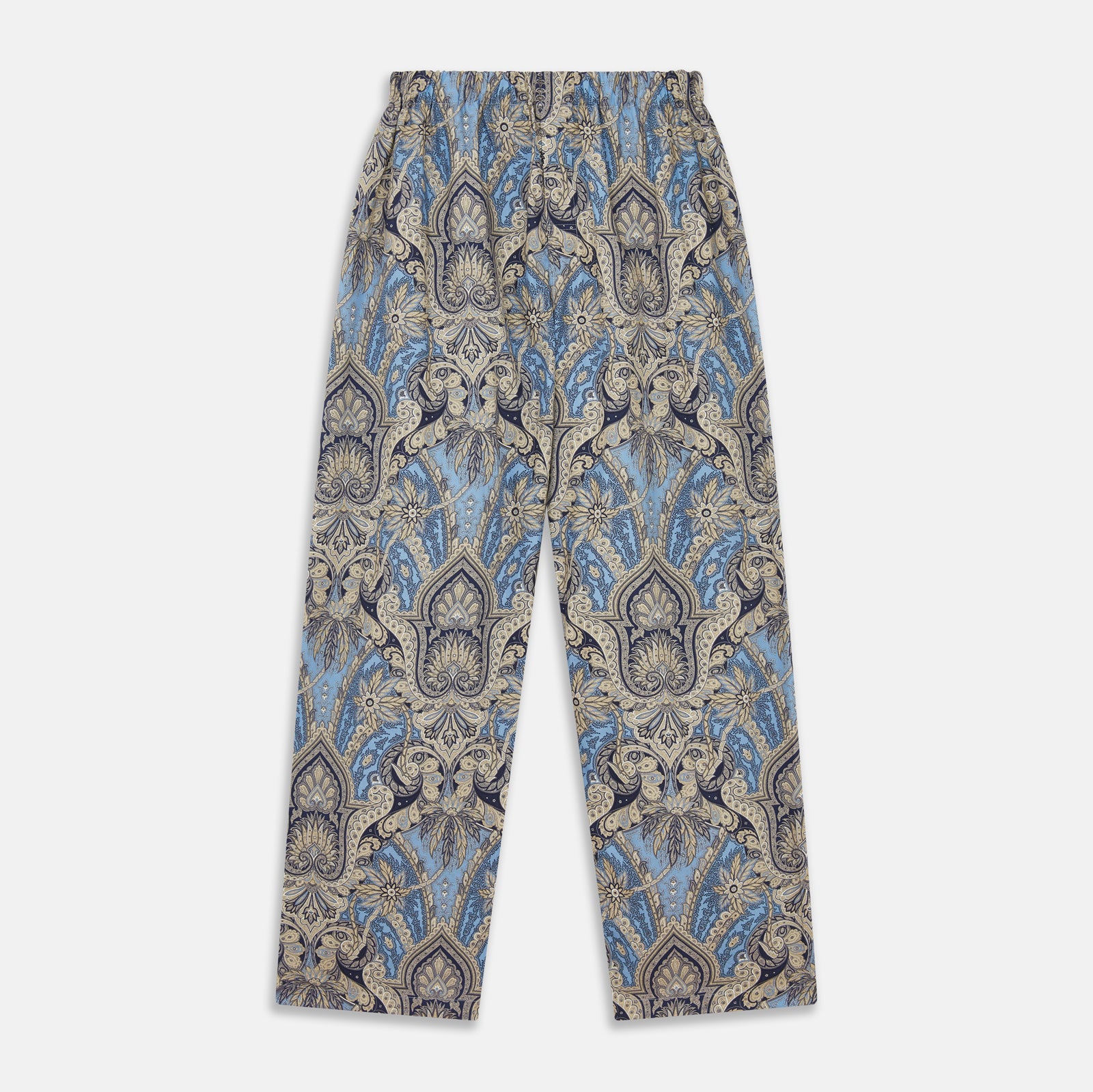 View 5 of product Pale Blue Baroque Silk-blend Hyde Pyjama Set