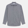 View 1 of product Navy Houndstooth Wool Tailored Fit Shelton Shirt