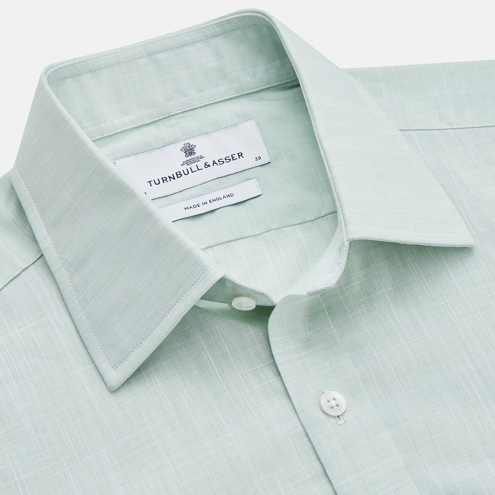 View 2 of product Light Green Chambray Regular Fit Mayfair Shirt