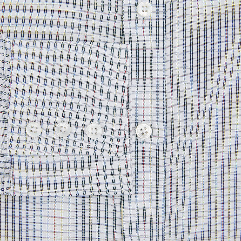 Forest Green with Multi-Hued Graph Check Mayfair Shirt