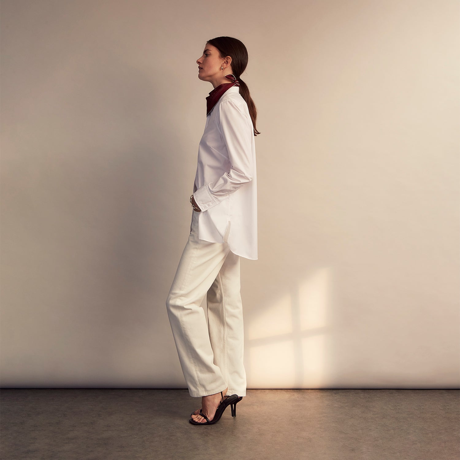 View 11 of product White Cotton Lauren Shirt