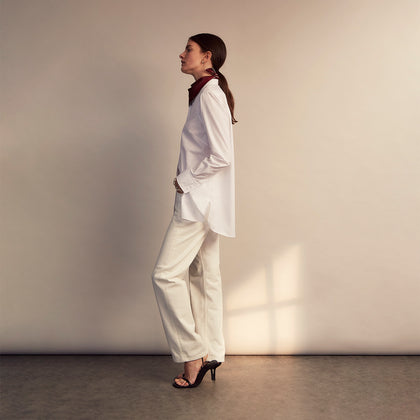 White Cotton Lauren Shirt Image 10