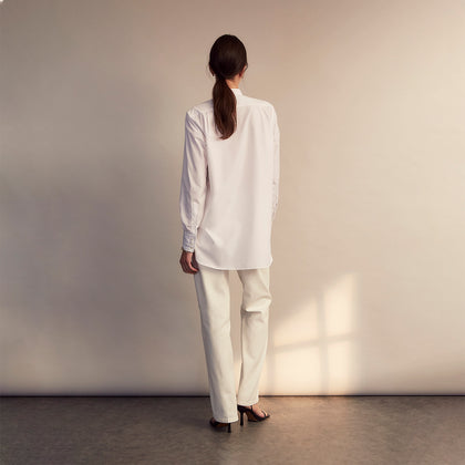 White Cotton Lauren Shirt Image 3