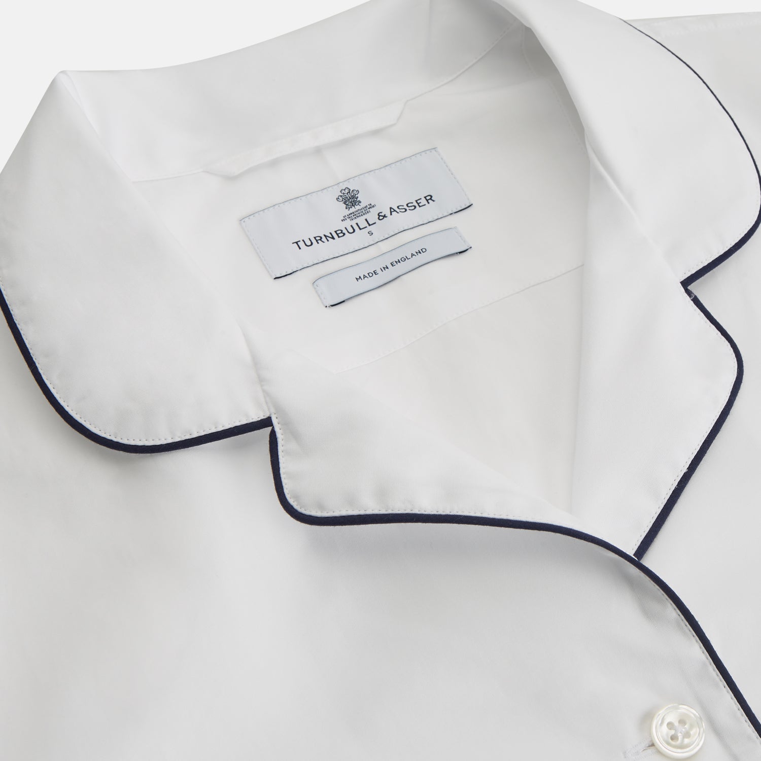 View 2 of product Women's Harriet Plain White Cotton Pyjama Set