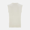 View 3 of product Ivory Cashmere V-neck Vest