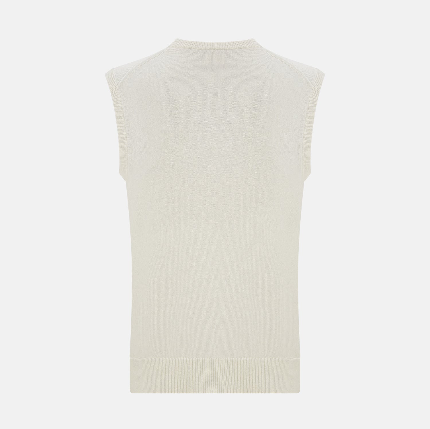 View 3 of product Ivory Cashmere V-neck Vest