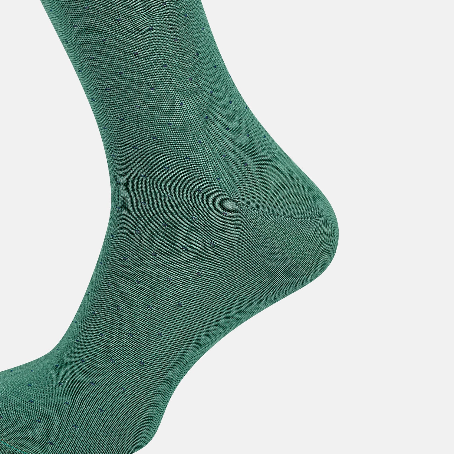 View 4 of product Forest Green/Navy Polka Dot Long Socks
