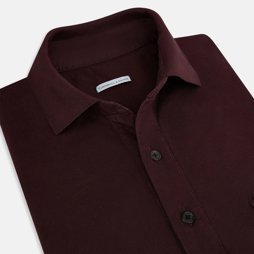 Burgundy Polo Shirt Turnbull & Asser US Burgundy Polo Shirt Turnbull & Asser US