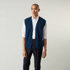 View 3 of product Navy Sleeveless Cashmere Cardigan