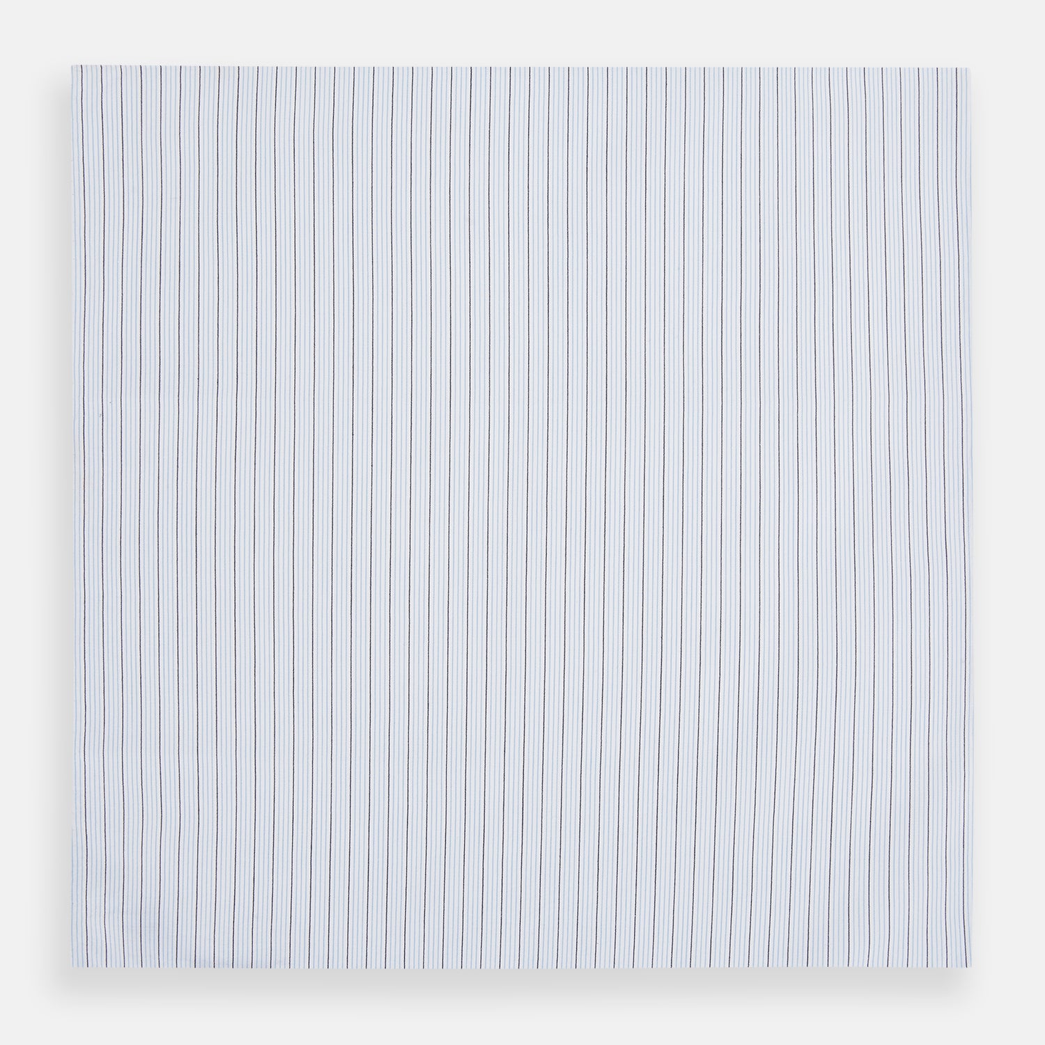 View 3 of product Hand Rolled Blue Multi Stripe Handkerchief