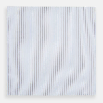 Hand Rolled Blue Multi Stripe Handkerchief Image 2