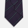 View 3 of product Purple Multi Stripe Silk Blend Tie
