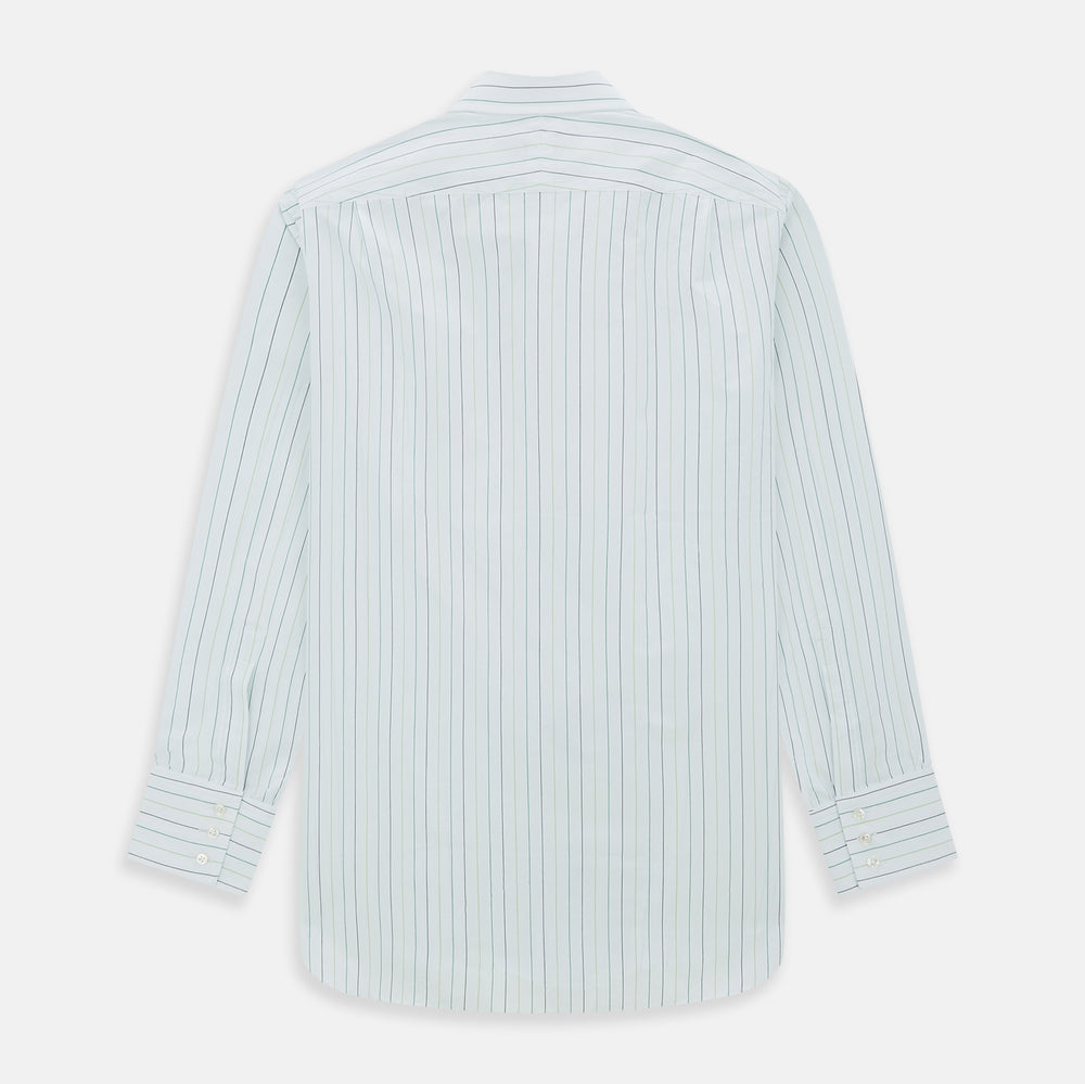 Green Wide Pinstripe Mayfair Shirt
