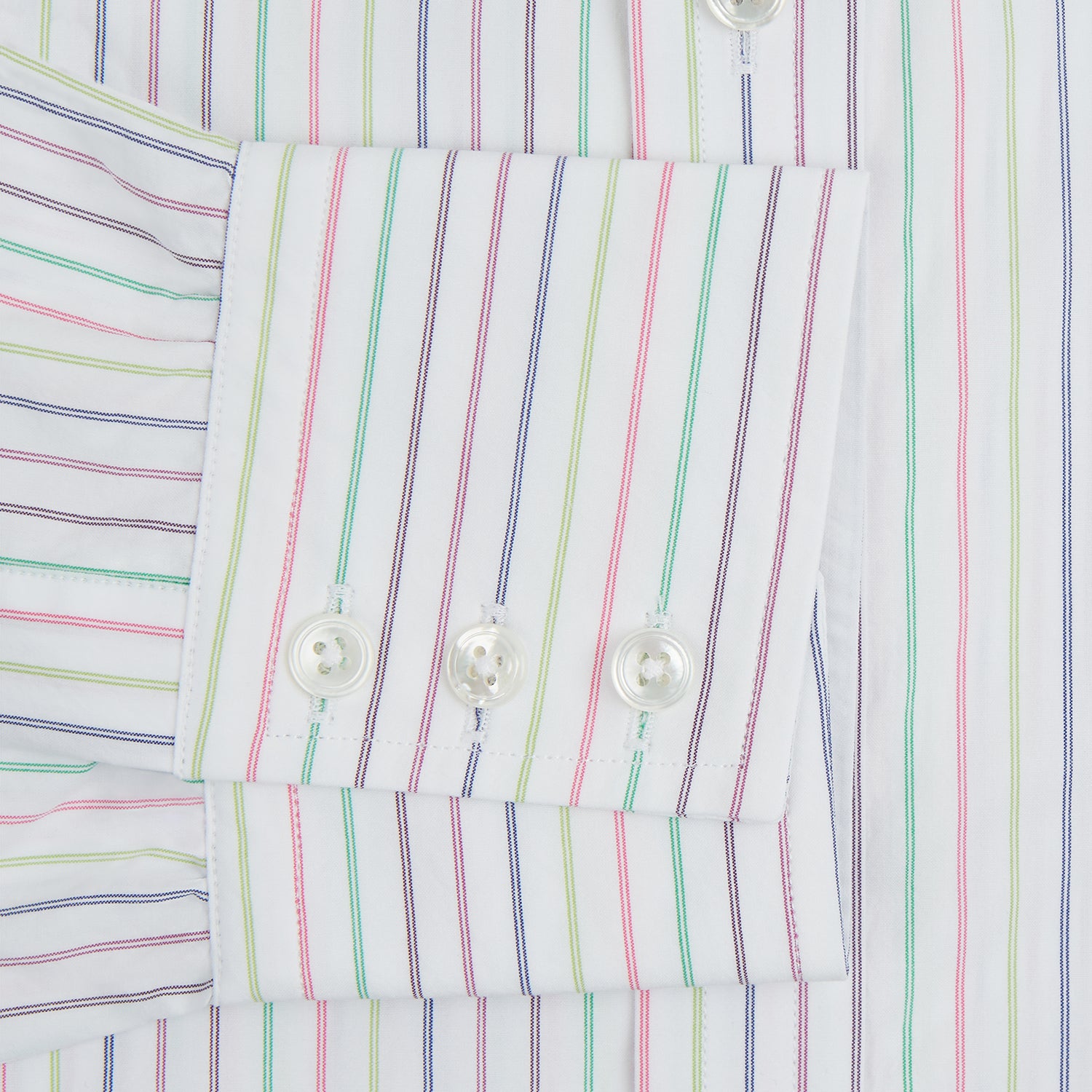Multicoloured Double Pinstripe Mayfair Shirt