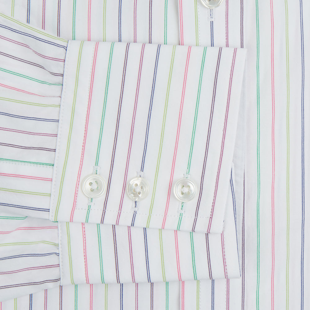 Multicoloured Double Pinstripe Mayfair Shirt
