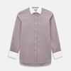 View 1 of product Light Porto Red Track Stripe Shirt with Contrast T&A Collar and Cuffs