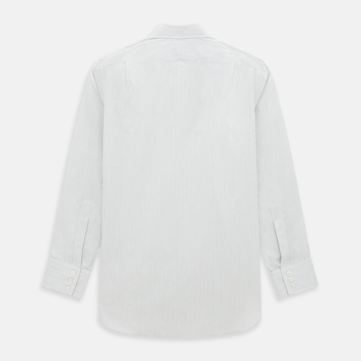 View 3 of product Petrol Hairline Stripe Mayfair Shirt