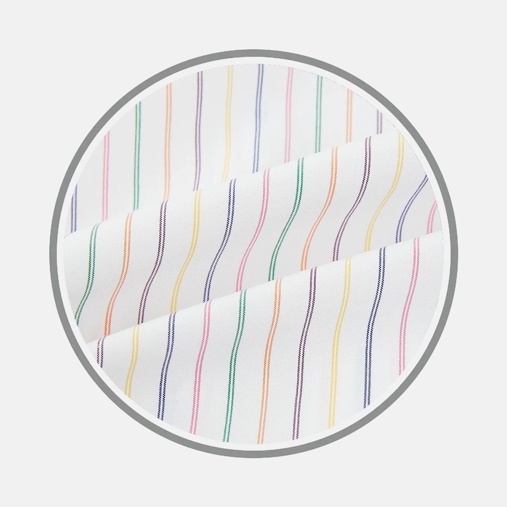 Rainbow Double Pinstripe Fabric