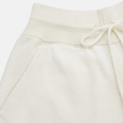 Women's Cream Cashmere Knitted Tabitha Bottoms Image 4